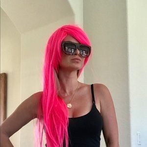 Pink wig
